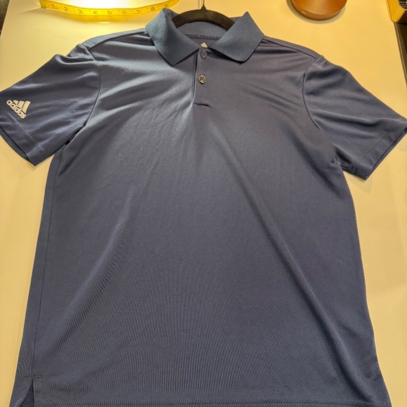 Adidas Youth/Teen GOLF Polo Shirt Regular Fit Short Sleeve - Dark Blue Size L - Picture 5 of 11